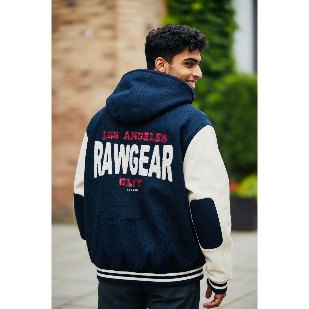 COACH Varsity Bomber Reversible
Jacket in Black and Dark Red, EUC