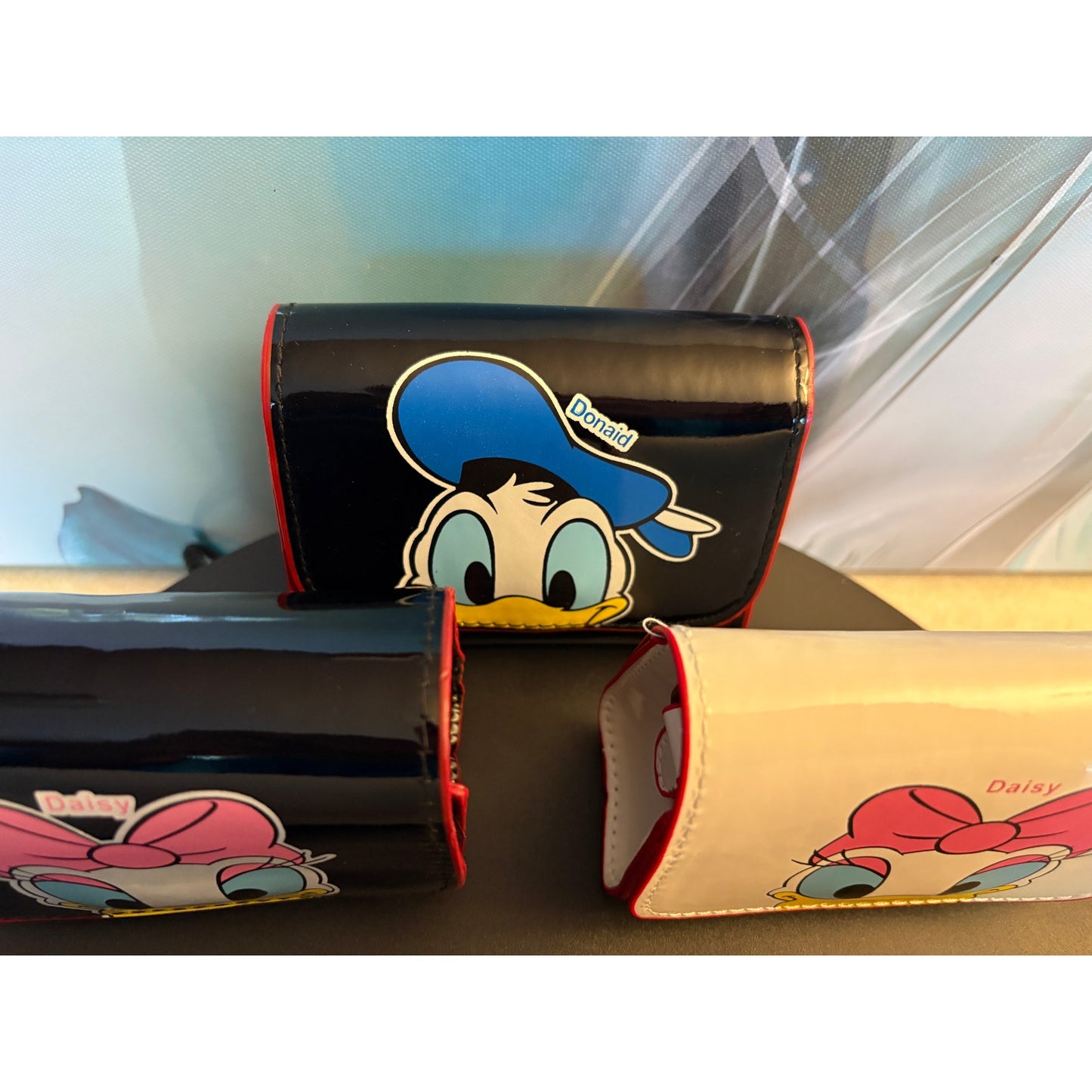 KIDS/MINI PURSE: Disney Donald Duck Black Faux Leather Shoulder Bag, NWOT