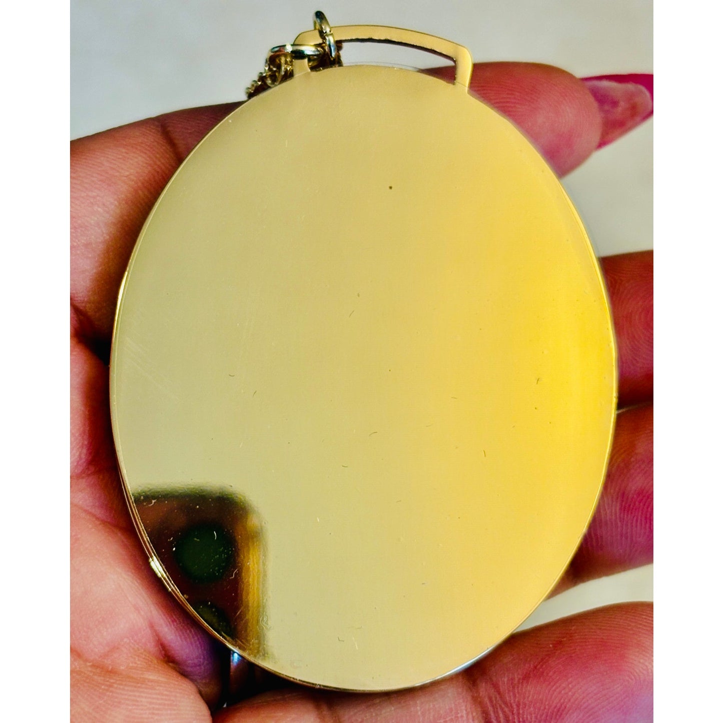 COMPACT MIRROR: j’adore DIOR Golden Tone w/Matching 3 Link Chain Wristlet, NWOT