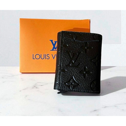 FASHION: Brown & Beige Monogram Card Holder, EUC