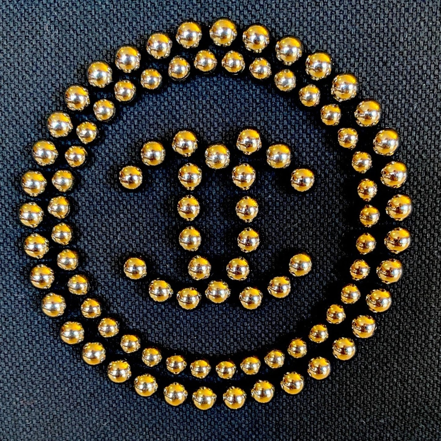 FASHION: Black Cloth Tote Shoulder Bag w/Studded Detailing & Dust Bag, NWTT