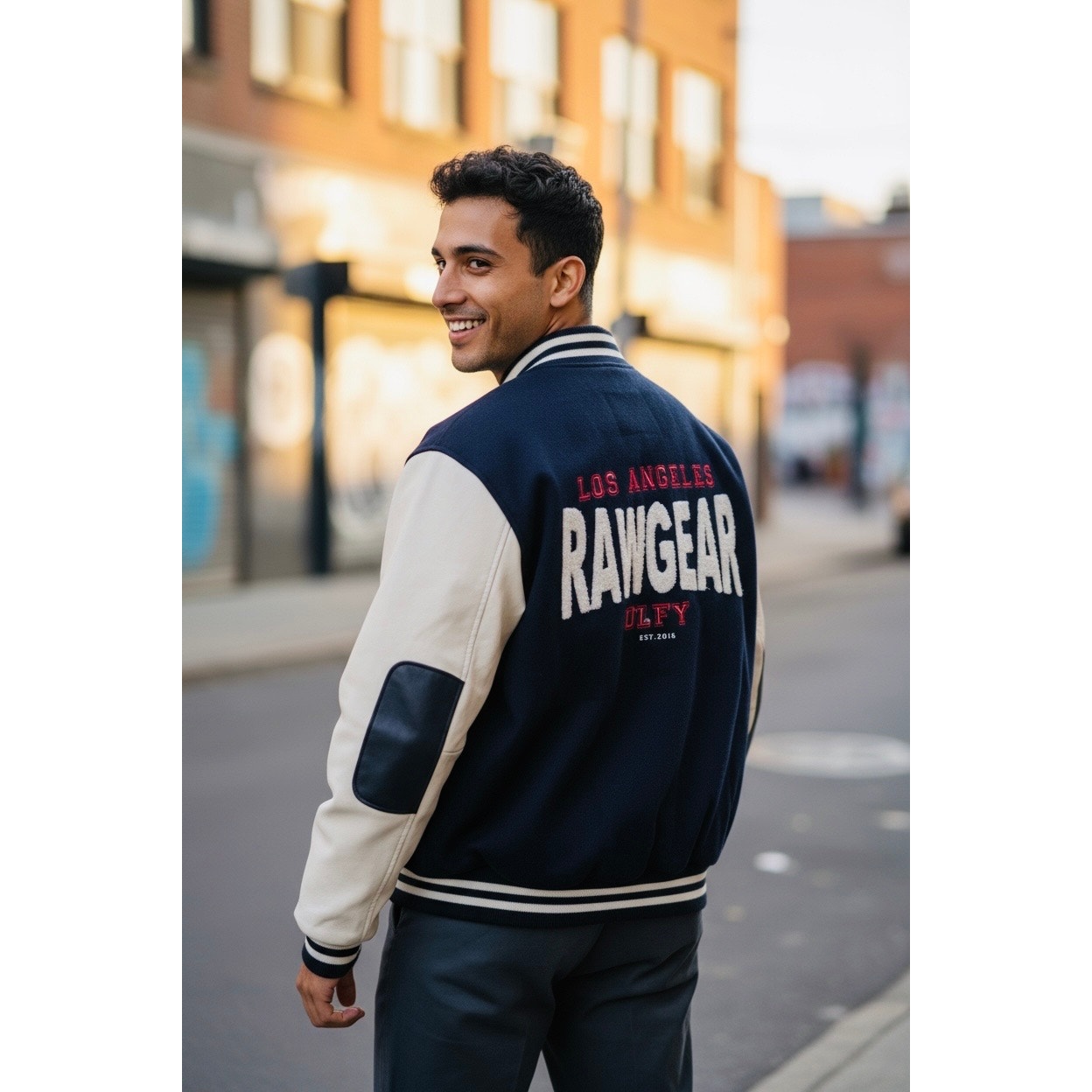 COACH Varsity Bomber Reversible
Jacket in Black and Dark Red, EUC